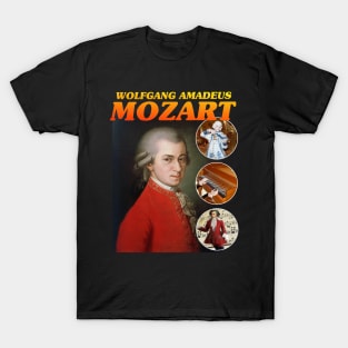 MOZART RAP TEE Wolfgang Amadeus Mozart Cool Vintage Retro 90's Graphic Band T-Shirt T-Shirt